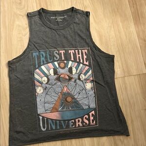 Spiritual Gangster Gray Trust the Universe Women’s Muscle T-Shirt